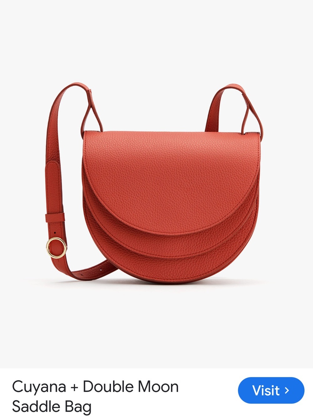 Cuyana double moon crossbody NWOT